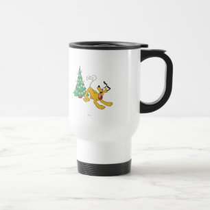 Pluto at Christmas Travel Mug