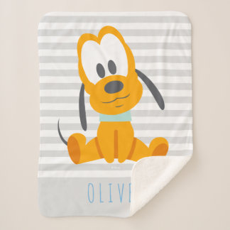 Pluto | Baby Pluto - Add Your Name Sherpa Blanket