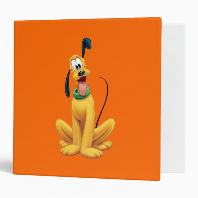 Pluto | Cartoon Front 3 Ring Binder (Front/Inside)