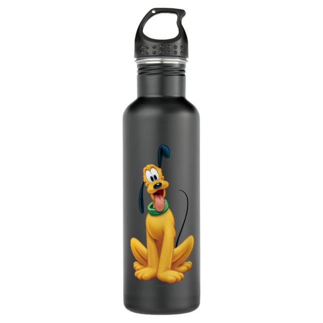 Pluto | Cartoon Front Water Bottle (Front)