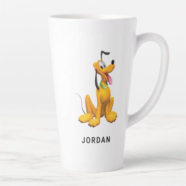 Pluto | Cartoon Side Latte Mug (Right)