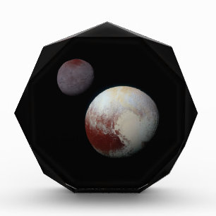 Pluto & Charon 9th or Dwarf Planet Solar System Acrylic Award