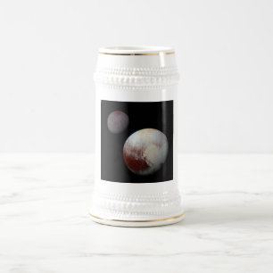 Pluto & Charon 9th or Dwarf Planet Solar System Beer Stein