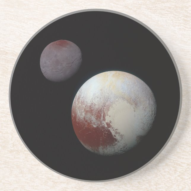 Pluto & Charon 9th or Dwarf Planet Solar System Coaster (Front)
