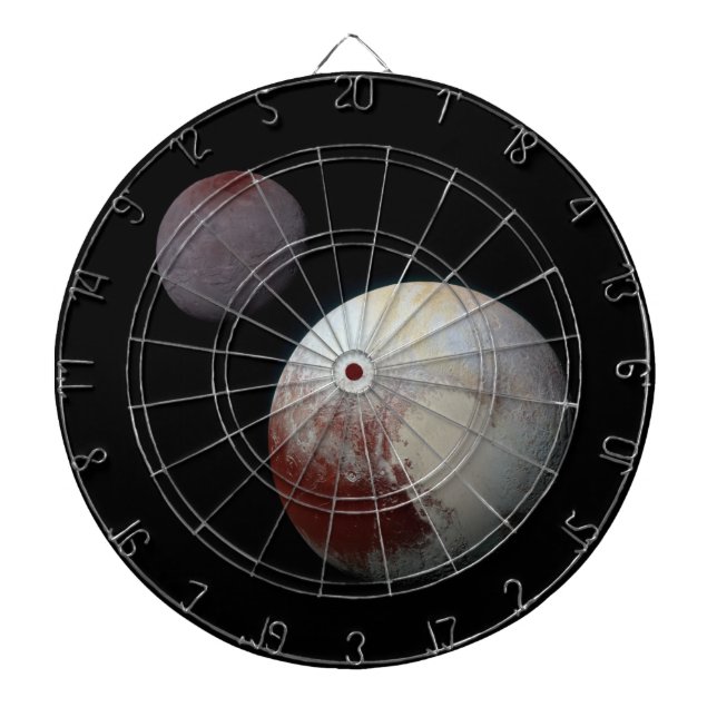 Pluto & Charon 9th or Dwarf Planet Solar System Dart Board (Front)