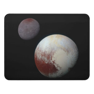 Pluto & Charon 9th or Dwarf Planet Solar System Door Sign