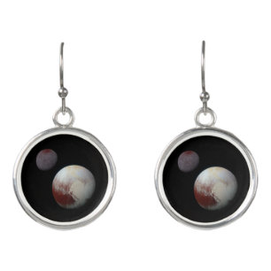 Pluto & Charon 9th or Dwarf Planet Solar System Earrings