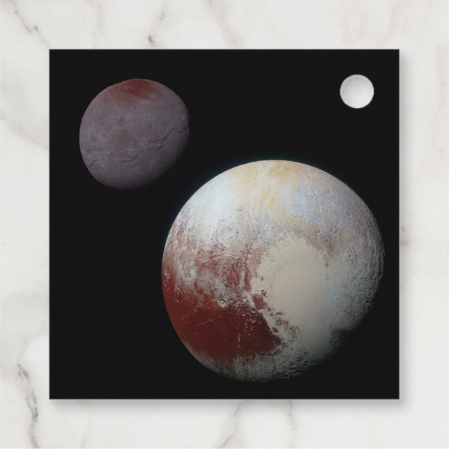 Pluto & Charon 9th or Dwarf Planet Solar System Favor Tags (Back)