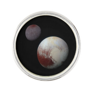 Pluto & Charon 9th or Dwarf Planet Solar System Lapel Pin
