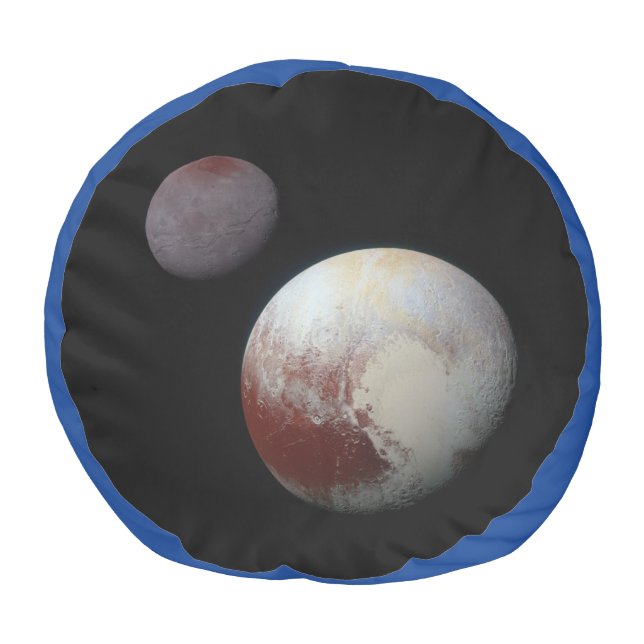 Pluto & Charon 9th or Dwarf Planet Solar System Pouf (Top)