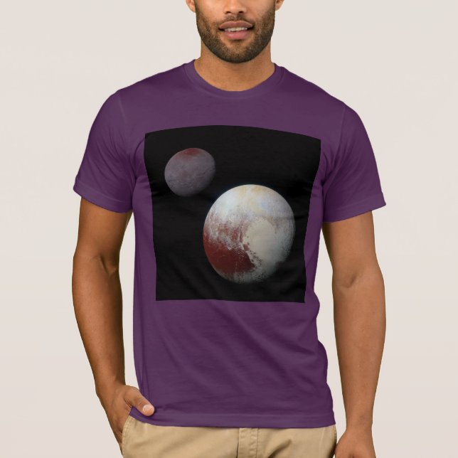 Pluto & Charon 9th or Dwarf Planet Solar System T-Shirt (Front)