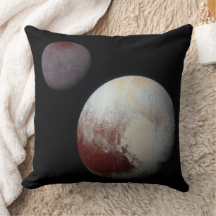 Pluto & Charon 9th or Dwarf Planet Solar System Throw Pillow