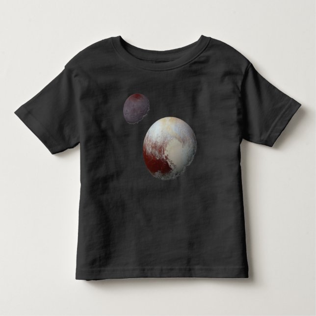 Pluto & Charon 9th or Dwarf Planet Solar System Toddler T-shirt (Front)