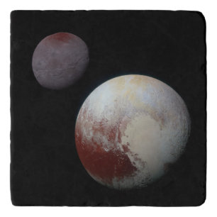 Pluto & Charon 9th or Dwarf Planet Solar System Trivet