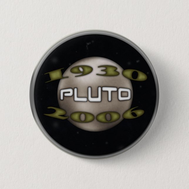 Pluto Commemorative 1930-2006 Pinback Button (Front)