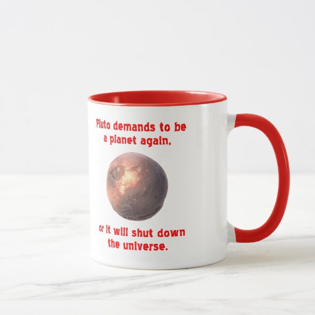 pluto demands to be a planet again... mug (Right)