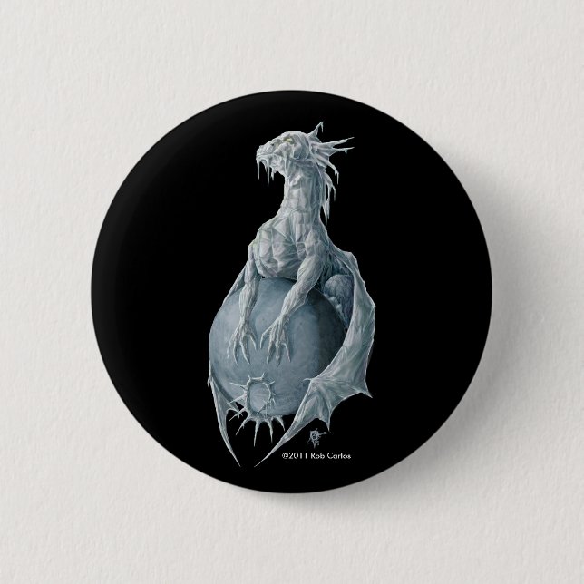 Pluto Dragon Pinback Button (Front)