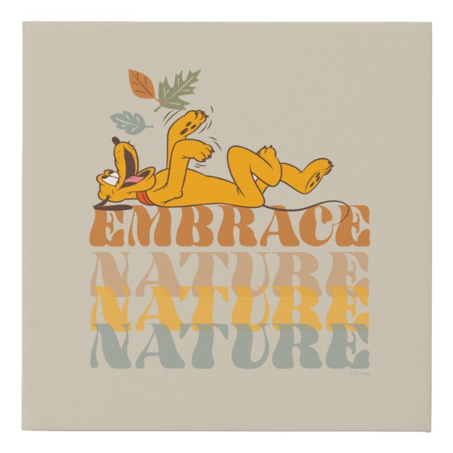 Pluto | Embrace Nature Faux Canvas Print (Front)