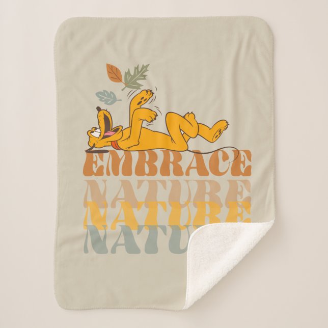 Pluto | Embrace Nature Sherpa Blanket (Front)
