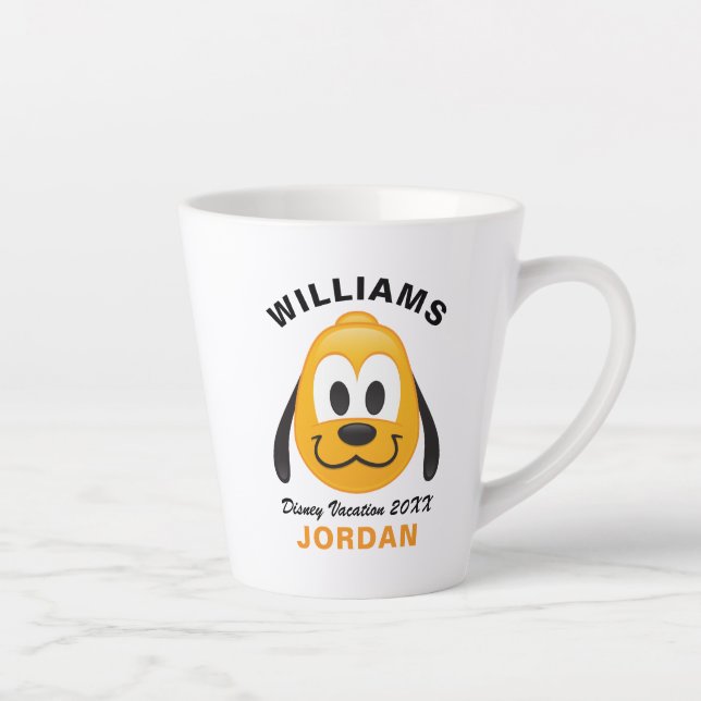 Pluto Emoji | Family Vacation and Year Latte Mug (Right)