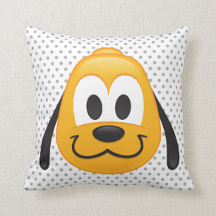 Pluto Emoji Throw Pillow