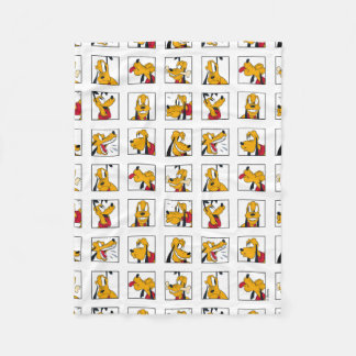 Pluto Expression Grid Fleece Blanket