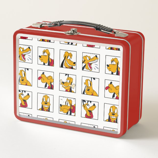 Pluto Expression Grid Metal Lunch Box (Front)