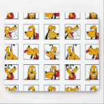 Pluto Expression Grid Mouse Pad<br><div class="desc">Can’t pick just one mood? Show them all with this dynamic and highly expressive Pluto character grid! Featuring a 3x3 panel layout, this design captures a full range of personality—from cheerful grins and curious tilts to playful barks and bone-chewing bliss. The bold, black-framed squares and vibrant yellow character art create...</div>