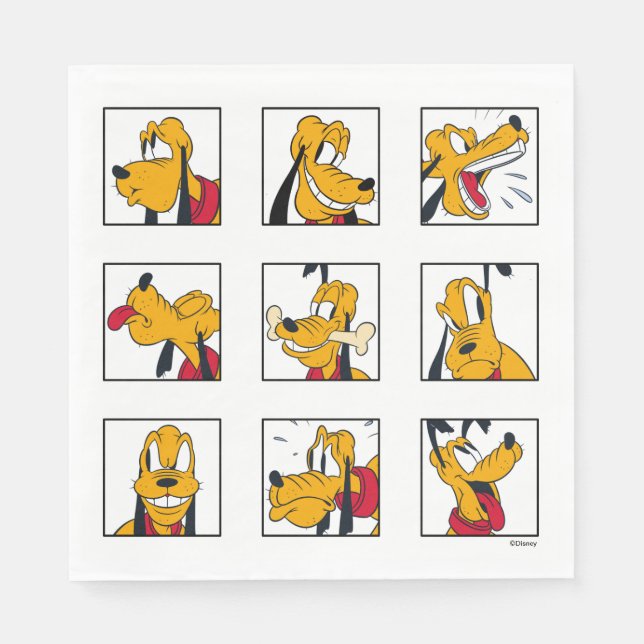 Pluto Expression Grid Napkins (Front)