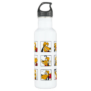 Pluto Expression Grid Stainless Steel Water Bottle