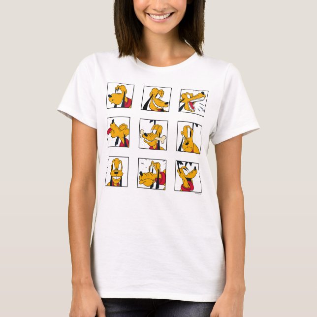 Pluto Expression Grid T-Shirt (Front)