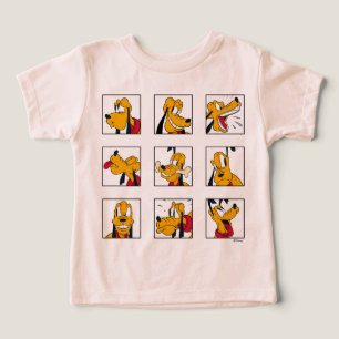 Pluto Expression Grid Toddler T-shirt