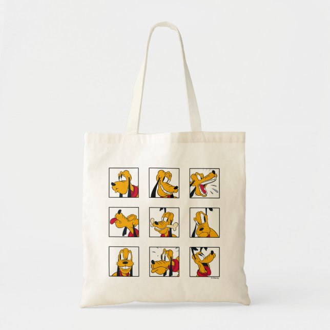 Pluto Expression Grid Tote Bag (Front)