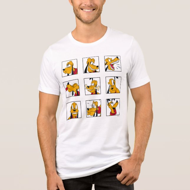 Pluto Expression Grid Tri-Blend Shirt (Front)
