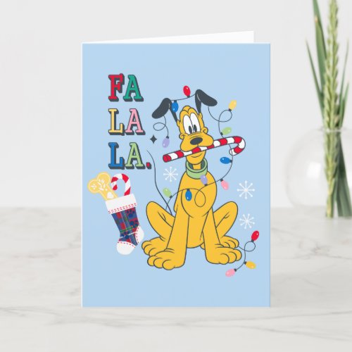 Pluto  Fa La La Holiday Card