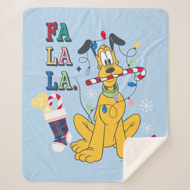 Pluto | Fa La La Sherpa Blanket (Front)