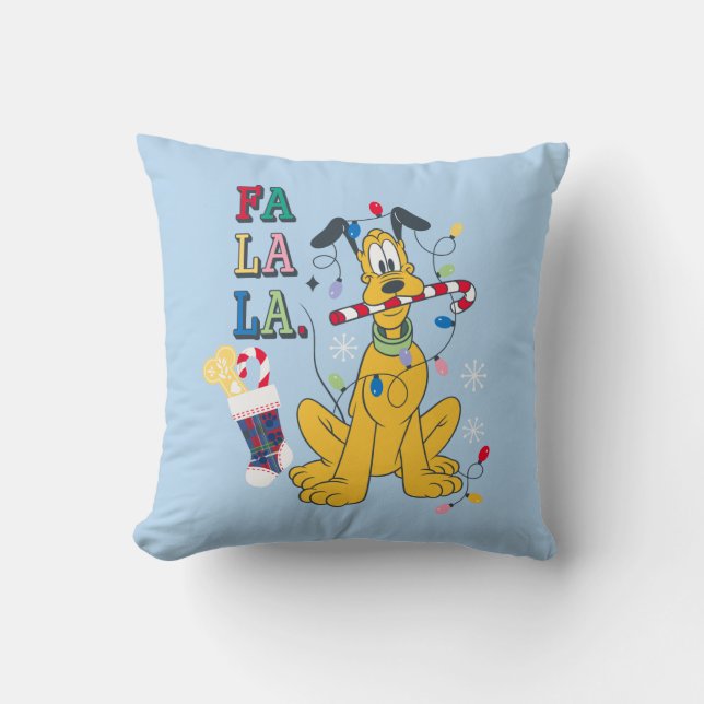 Pluto | Fa La La Throw Pillow (Front)