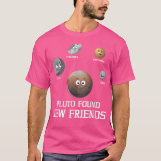 Pluto Found New Friends Solar Space Science T-Shirt