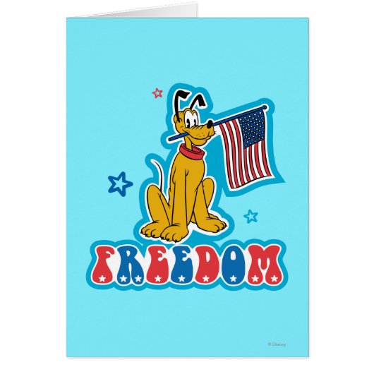 Pluto | Freedom with Flag Cards (Front)