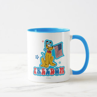 Pluto | Freedom with Flag Mug