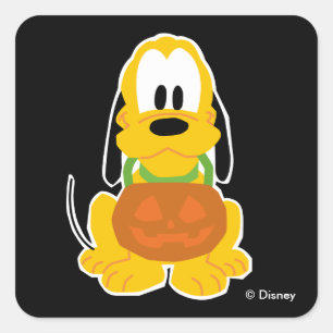 Pluto   Halloween Square Sticker