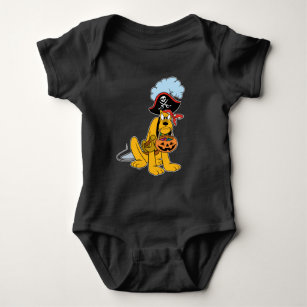 Pluto in Pirate Costume Baby Bodysuit