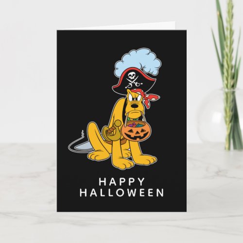 Pluto in Pirate Costume Card