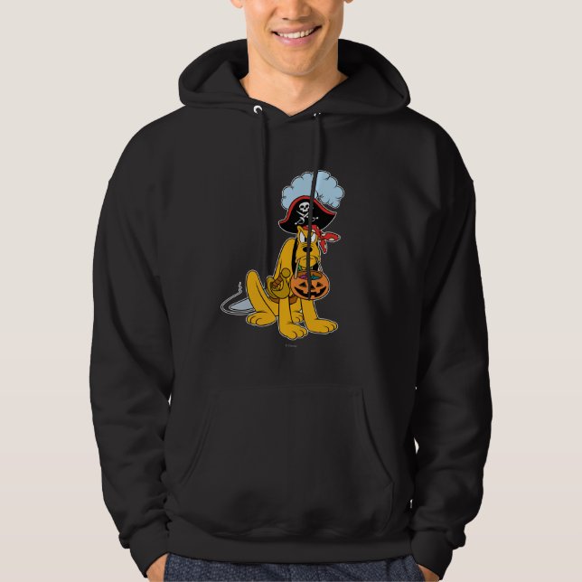Pluto in Pirate Costume Hoodie (Front)