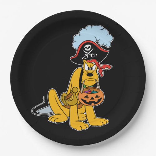 Pluto in Pirate Costume Paper Plates