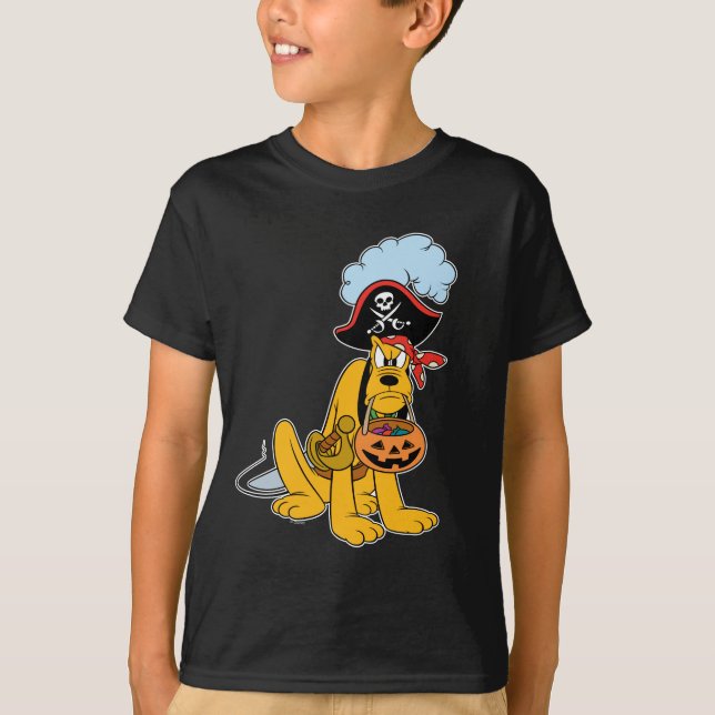 Pluto in Pirate Costume T-Shirt (Front)