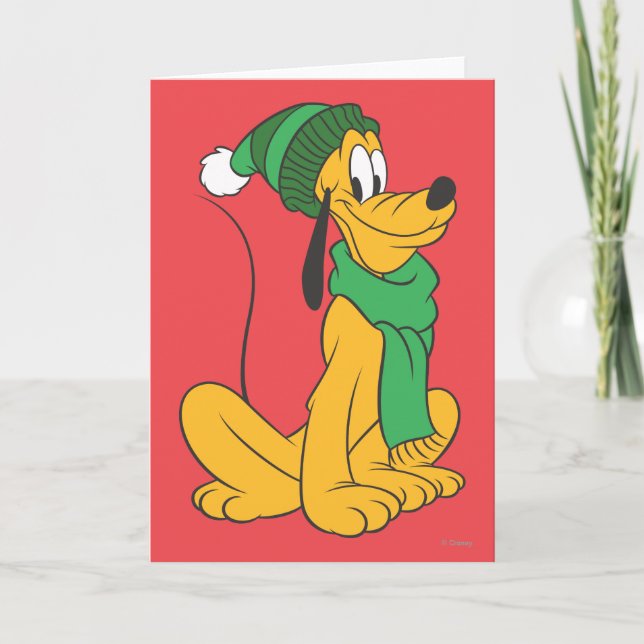 Pluto In Winter Gear Card (Front)