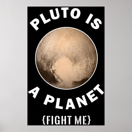Pluto Is A Planet Fight Me _ Astronomy And Space Poster