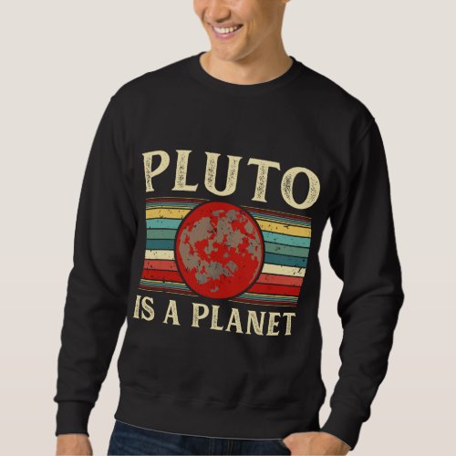 Pluto is a Planet Space Astronomy Science Geek Ner Sweatshirt