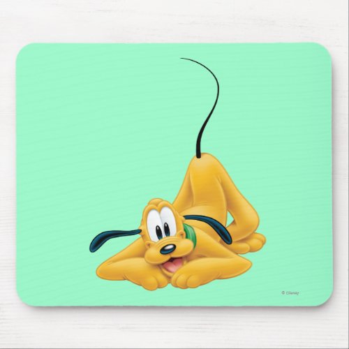 Pluto  Laying Down Mouse Pad